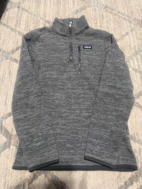 Patagonia Boy’s Heather Gray Half-Zip Pullover